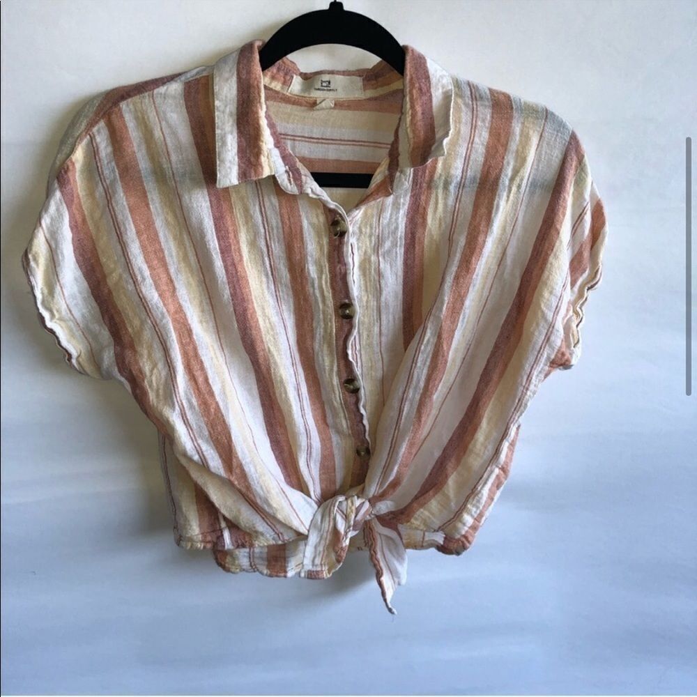 Thread Supply Striped Button Down Shirt - Picture 3 of 9